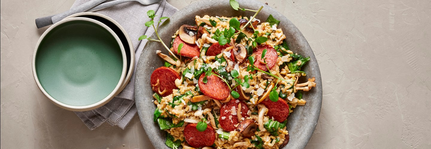 Havrerisotto Med Svampe & Chorizo 26451 LOW
