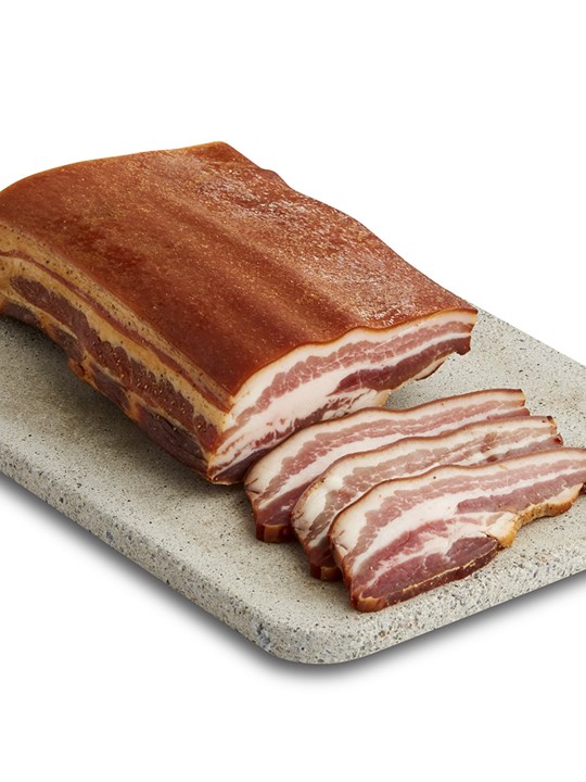 Aalbæk Dansk Pancetta ekstra tørret 1/2 side ca. 900 g