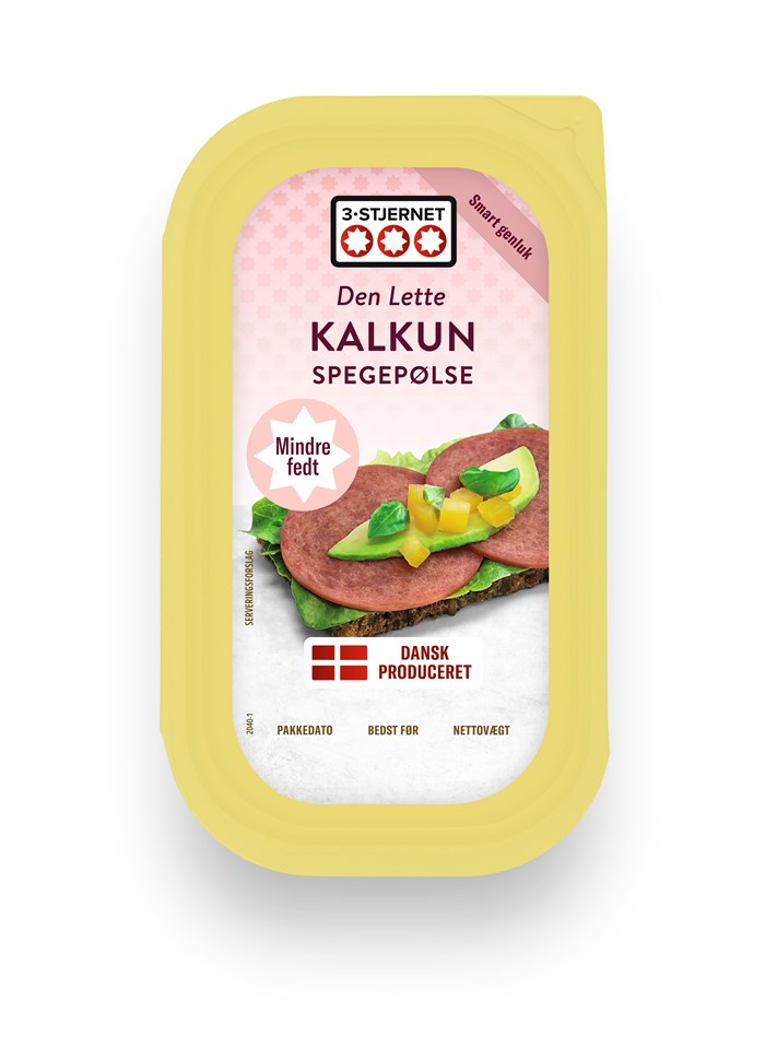 911282 3 Stjernet Denlette Kalkun8% 110G