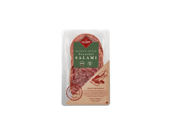 911826 Aalbæk Salami M Fennikel I Skiver 60G